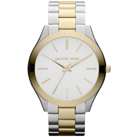 michael kors two tone green dial|Oversized Slim Runway Two.